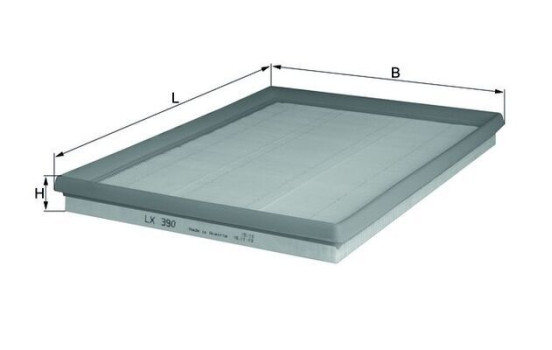 Air Filter LX 390 Mahle, Image 2
