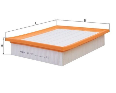 Air Filter LX 405 Mahle, Image 2