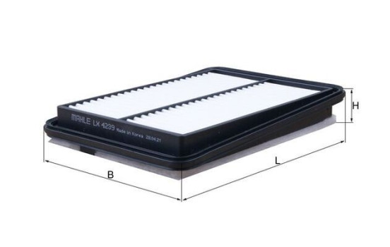 Air Filter LX 4239 Mahle, Image 2