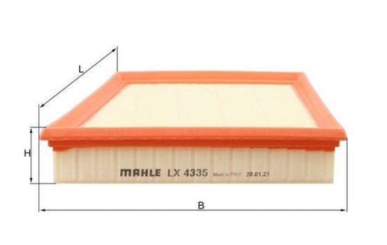 Air Filter LX 4335 Mahle, Image 2