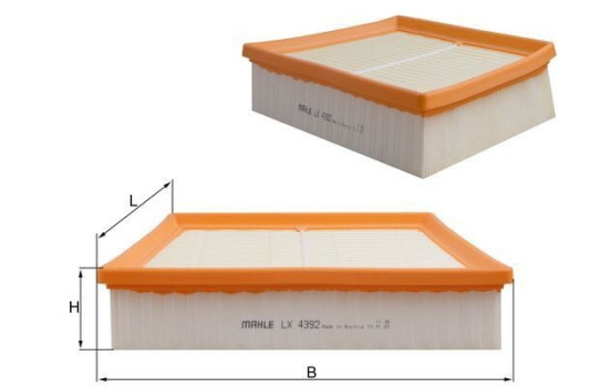 Air Filter LX 4392 Mahle, Image 2