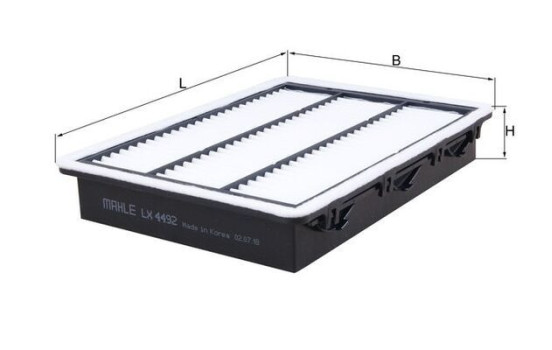 Air Filter LX 4492 Mahle, Image 2