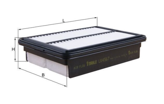 Air filter LX 4567 Mahle, Image 2