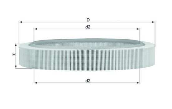 Air Filter LX 58 Mahle, Image 3