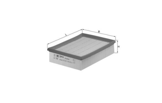 Air Filter LX 598 Mahle, Image 2