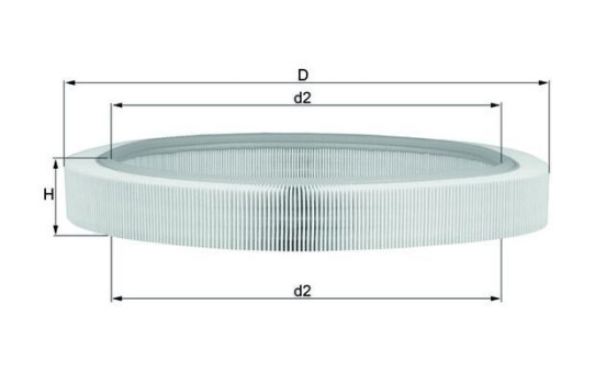 Air Filter LX 61 Mahle, Image 3