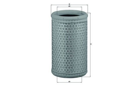 Air Filter LX 646/1 Mahle, Image 2