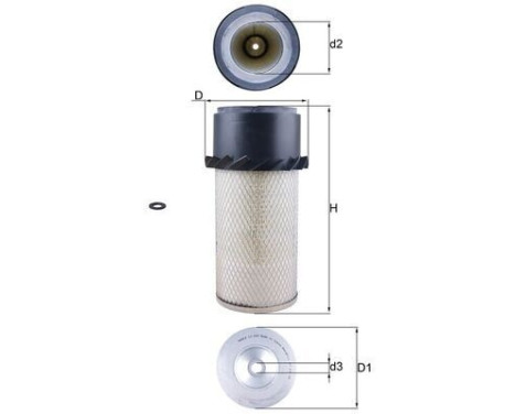 Air Filter LX 649 Mahle, Image 2