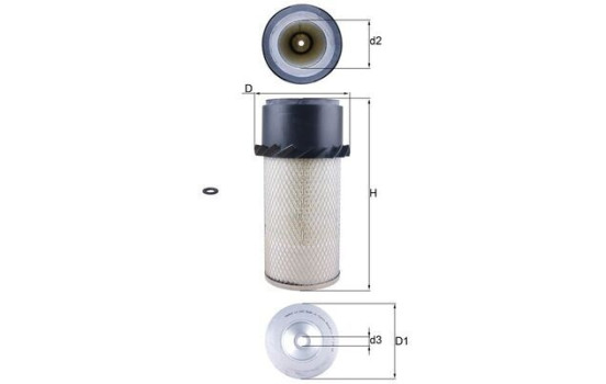 Air Filter LX 649 Mahle, Image 2