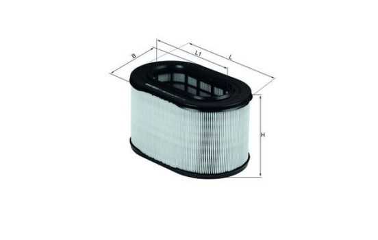 Air Filter LX 669 Mahle, Image 3