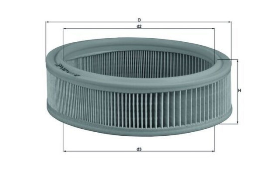 Air Filter LX 70 Mahle, Image 2