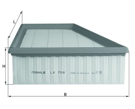 Air Filter LX 708 Mahle, Image 3