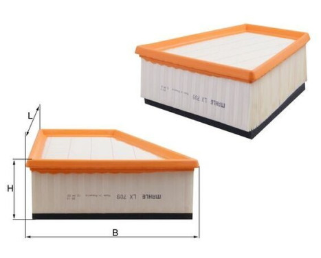 Air Filter LX 709 Mahle, Image 3