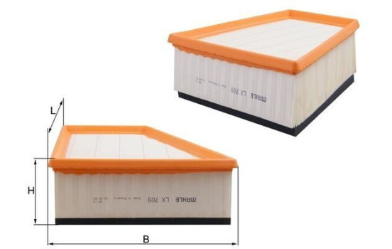 Air Filter LX 709 Mahle, Image 3
