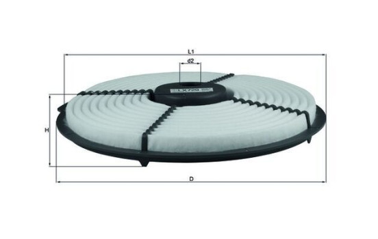 Air Filter LX 729 Mahle, Image 3