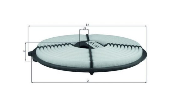 Air Filter LX 733 Mahle, Image 4