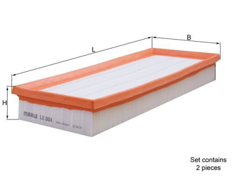 Air Filter LX 804/S Mahle, Image 5