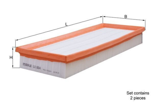 Air Filter LX 804/S Mahle, Image 5