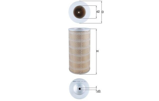 Air Filter LX 882 Mahle, Image 2