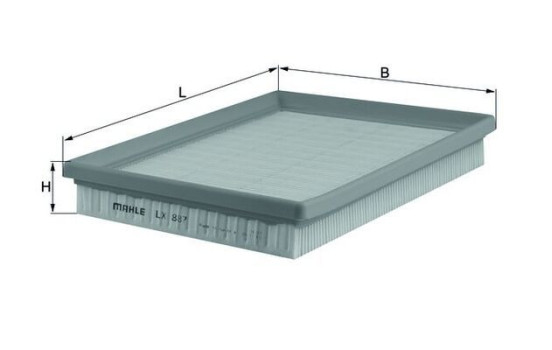 Air Filter LX 887 Mahle, Image 3