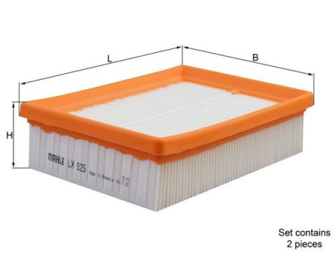 Air Filter LX 925/S Mahle, Image 3