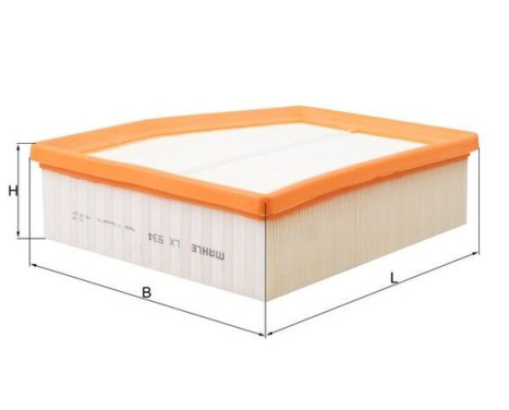 Air Filter LX 934 Mahle, Image 3