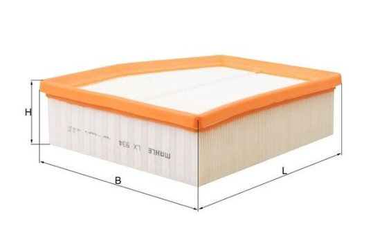 Air Filter LX 934 Mahle, Image 3
