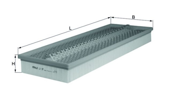 Air Filter LX 97 Mahle, Image 3