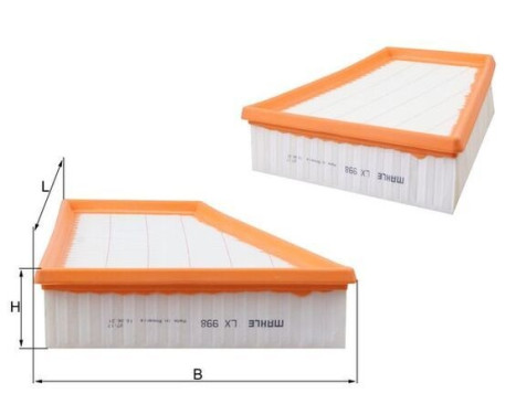 Air Filter LX 998 Mahle, Image 3