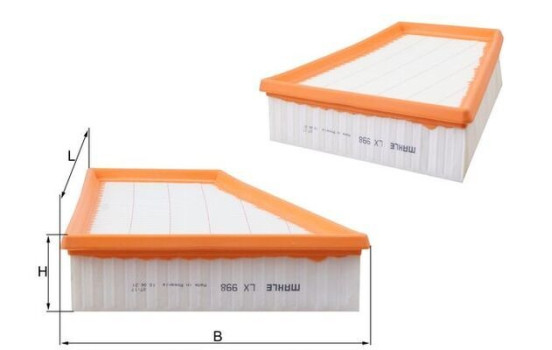 Air Filter LX 998 Mahle, Image 3