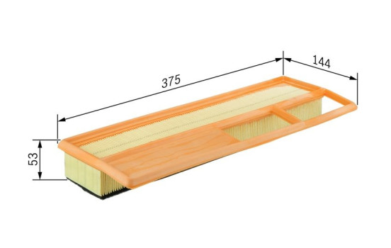 Air Filter S0002 Bosch, Image 2