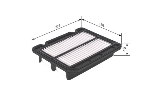 Air Filter S0043 Bosch, Image 2