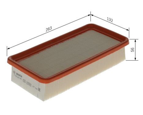 Air Filter S0048 Bosch, Image 2