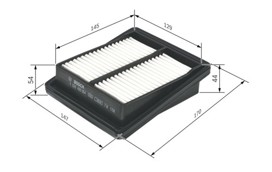 Air Filter S0054 Bosch, Image 2