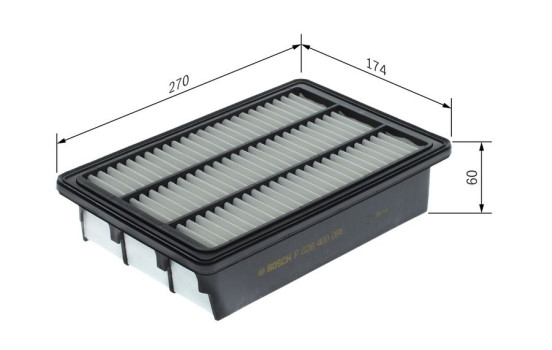 Air Filter S0091 Bosch, Image 6