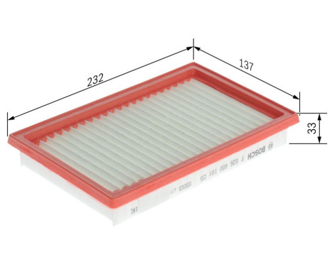 Air Filter S0101 Bosch, Image 6