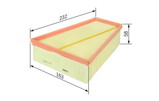 Air Filter S0126 Bosch, Image 6
