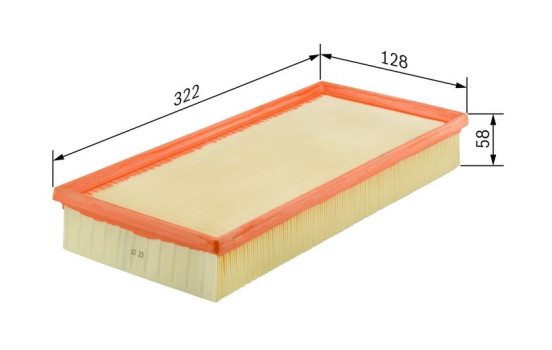 Air Filter S0157 Bosch, Image 2