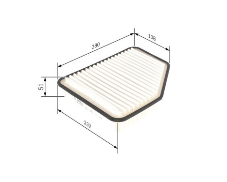 Air Filter S0162 Bosch, Image 2
