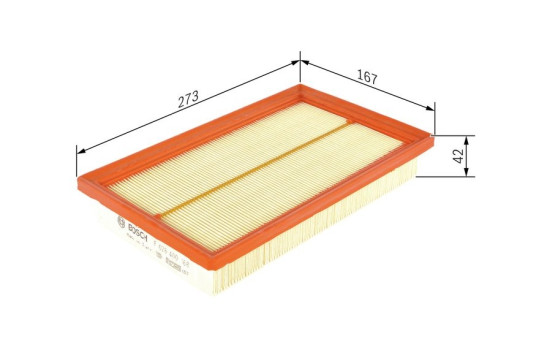 Air Filter S0168 Bosch, Image 6