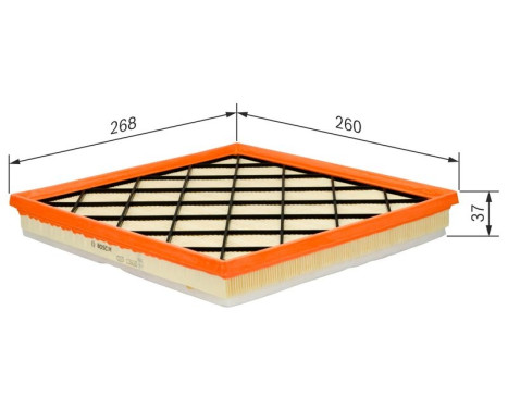 Air Filter S0217 Bosch, Image 5
