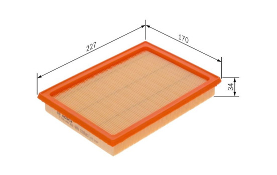 Air Filter S0222 Bosch, Image 5