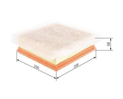 Air Filter S0235 Bosch, Image 2