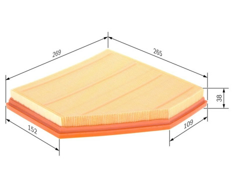 Air Filter S0270 Bosch, Image 5