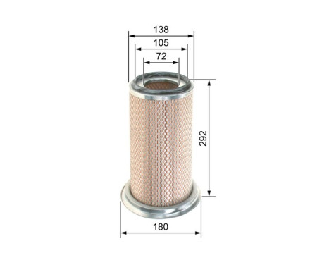 Air Filter S0281 Bosch, Image 5