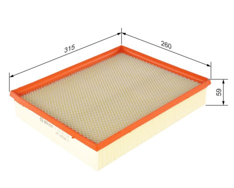 Air Filter S0286 Bosch, Image 6