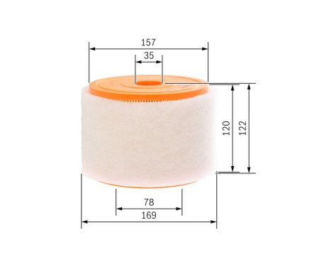 Air Filter S0289 Bosch, Image 2
