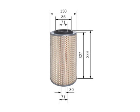 Air Filter S0322 Bosch, Image 5