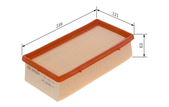 Air Filter S0376 Bosch, Image 6