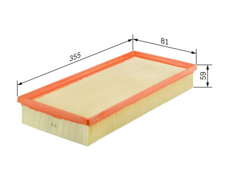 Air Filter S0387 Bosch, Image 5